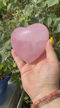 Load and play video in Gallery viewer, Gemmy Rose Quartz Heart Carving with Stand
