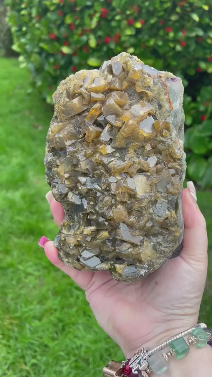 Large Barite, Pyrite and Fluorite Crystal Specimen
