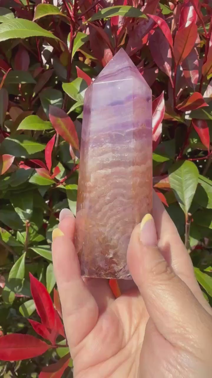 Incredible Jelly Fluorite Tower Point
