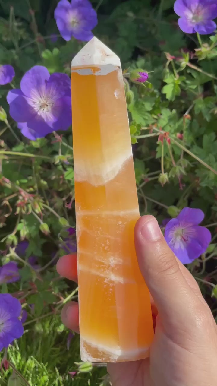 Orange Calcite Tower
