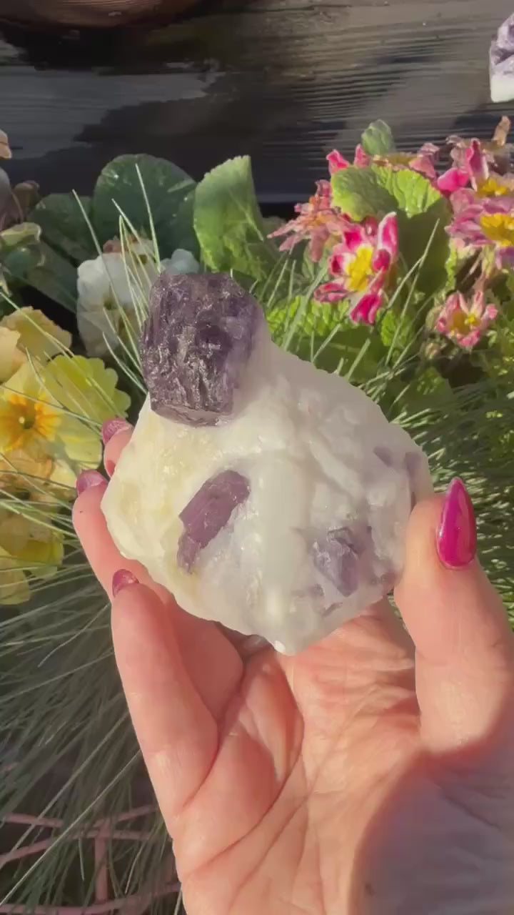 Rare Purple Scapolite on Matrix Specimen from Badakshan