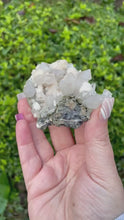 Load and play video in Gallery viewer, Calcite, Fluorite and Green Quartz Sceptre Crystal Specimen

