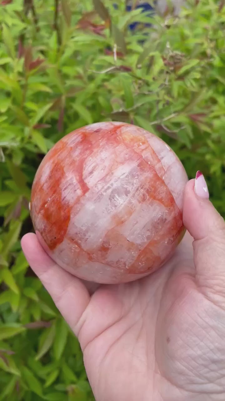 Large Hematite Quartz Sphere