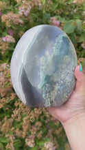 Load and play video in Gallery viewer, Rare Large Amethyst and Moss Agate Freeform
