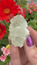 Load and play video in Gallery viewer, UV Reactive Stepped Mint Green Fluorite and Calcite from Fujian

