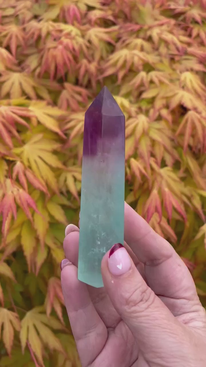 Bicolour Fluorite Tower