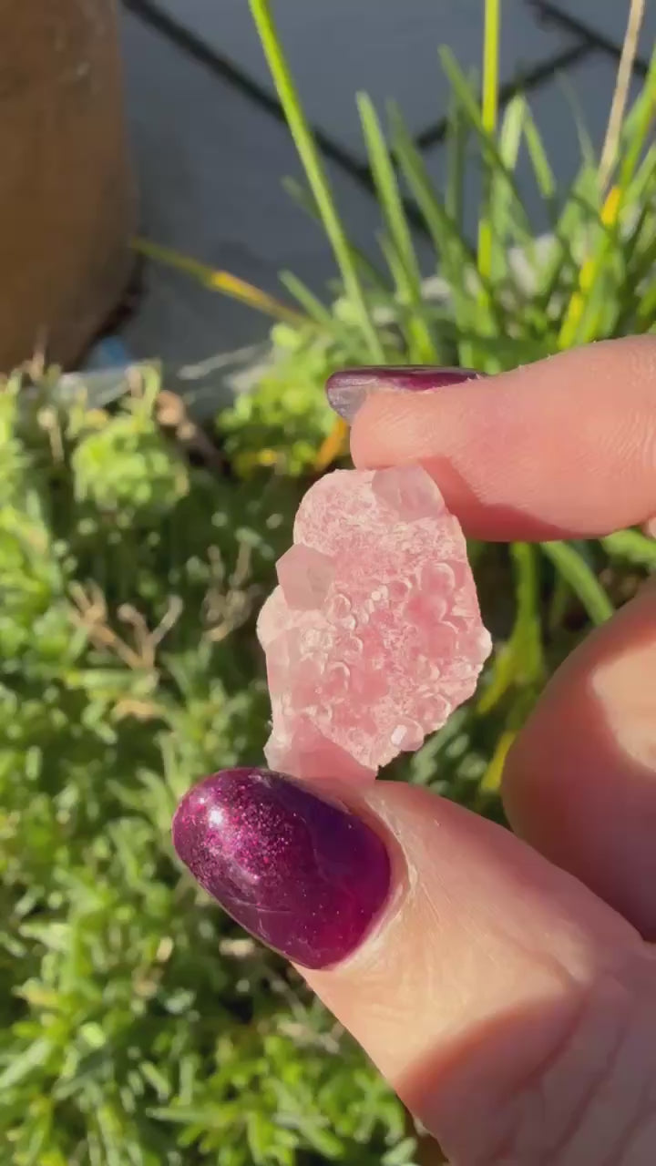 Rhodochrosite with Quartz Specimen