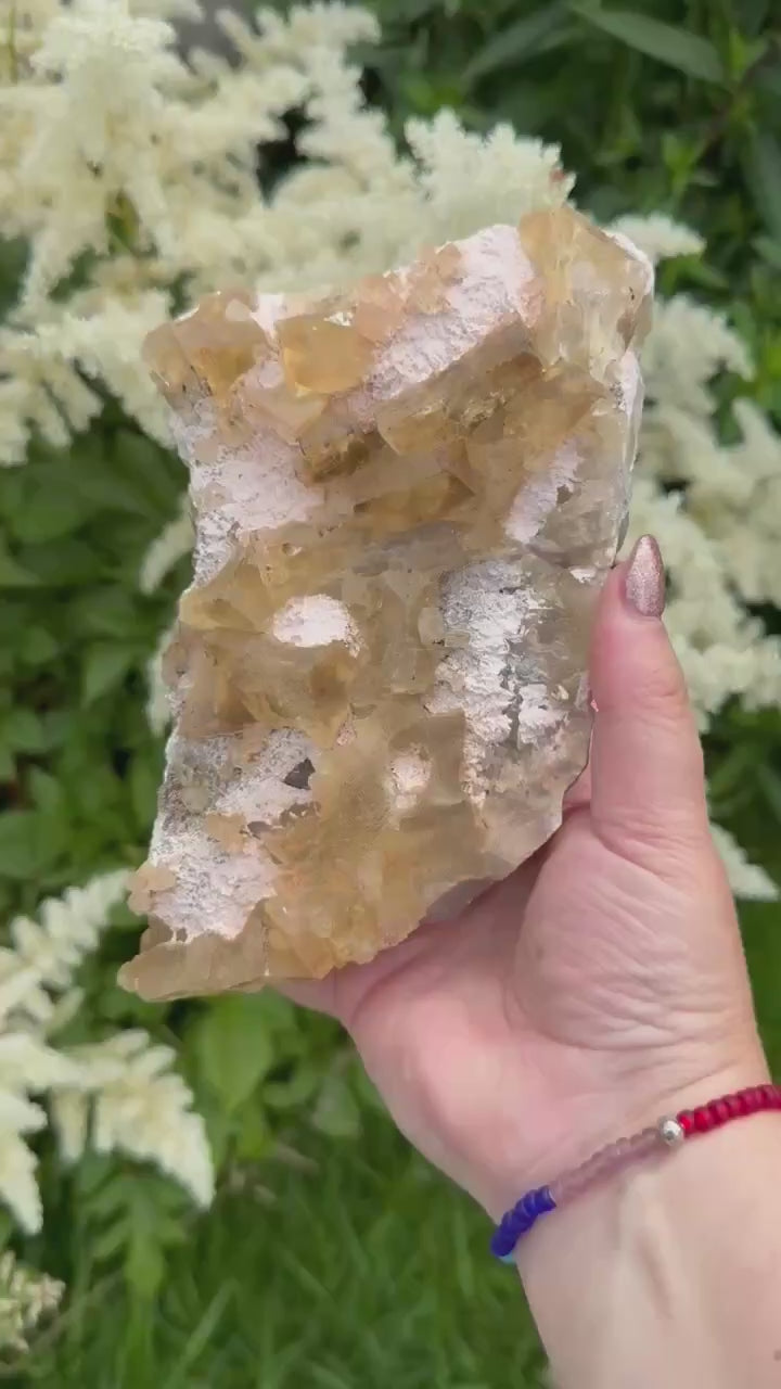 UV Reactive Cubic Yellow Fluorite from Beijing Specimen