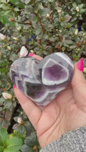 Load and play video in Gallery viewer, Dream Chevron Amythyst Heart Carving
