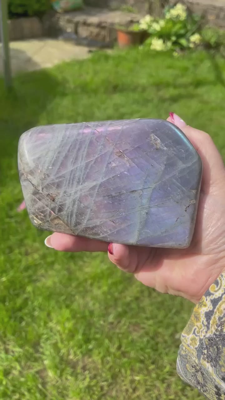 Purple Flash Labradorite Freeform
