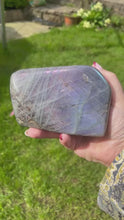 Load and play video in Gallery viewer, Purple Flash Labradorite Freeform
