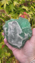 Load and play video in Gallery viewer, Green Fluorite and Chalcedony Specimen
