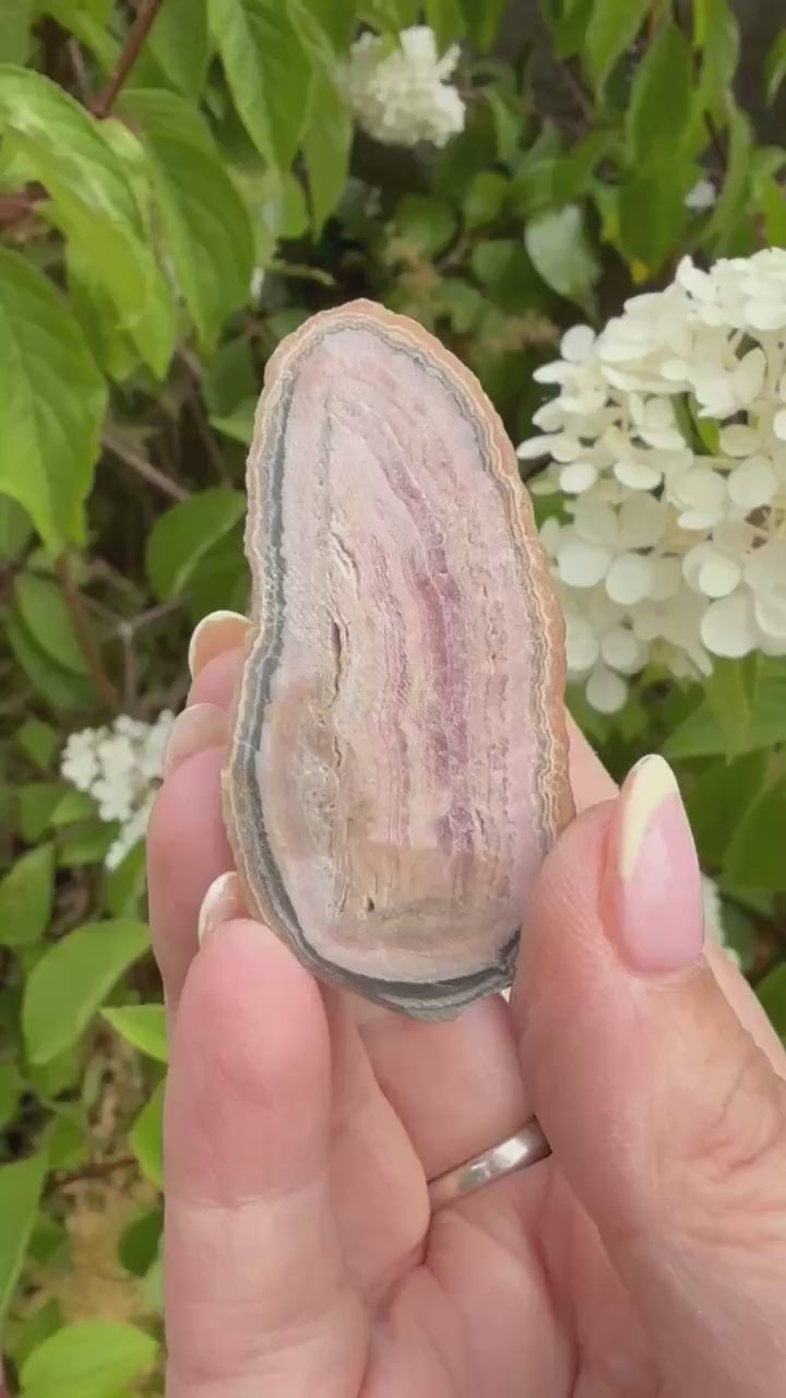 unusual Rhodochrosite Stalactite Nodule Specimen from Argentina