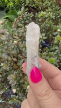 Load and play video in Gallery viewer, Candle Quartz Point with Calcite and Specular Hematite
