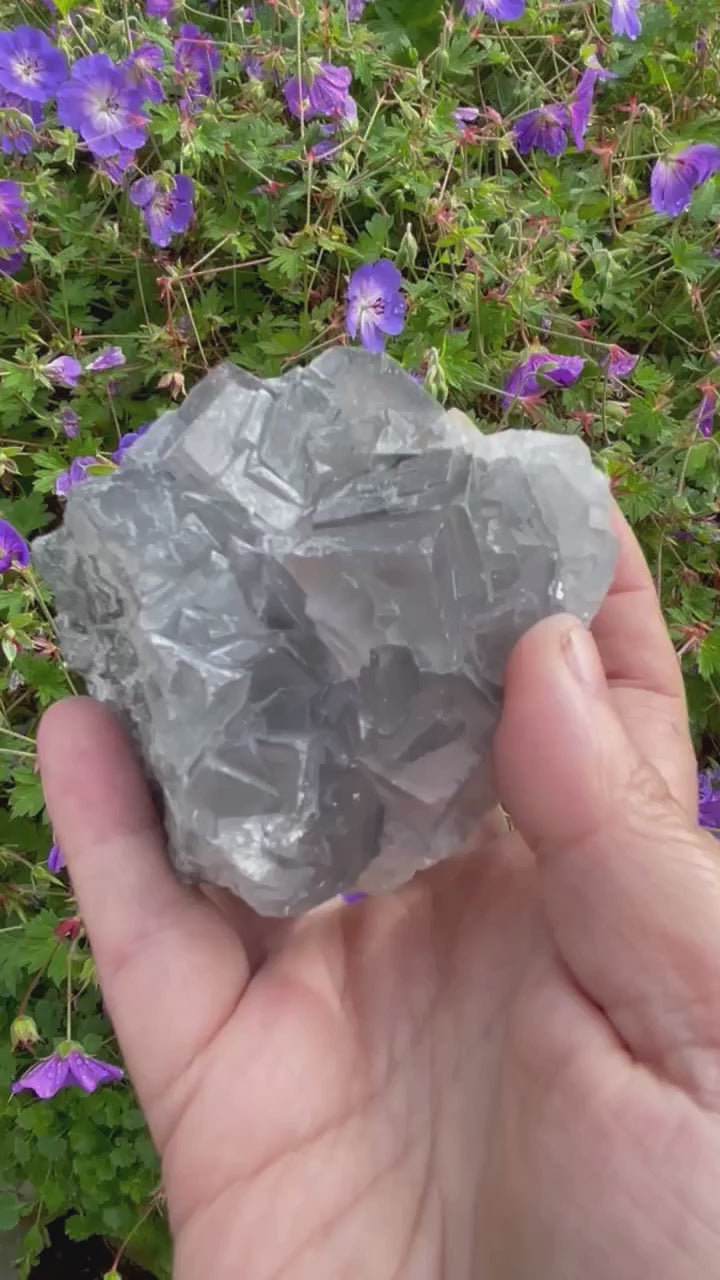 Cubic Fluorite and Calcite Specimen