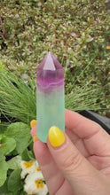Load and play video in Gallery viewer, Bi Colour Fluorite Tower
