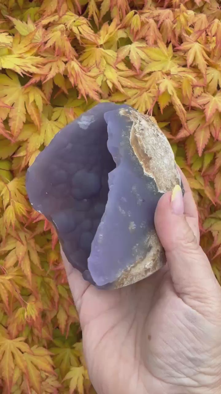 Rare Large Purple Botryoidal Fluorite Specimen from Xinyang