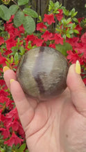 Load and play video in Gallery viewer, Smoky Fluorite with Pyrite Sphere
