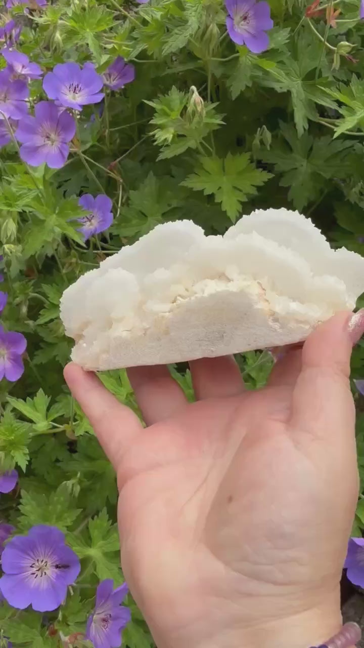 Freestanding Layered Calcite Specimen from Fujian