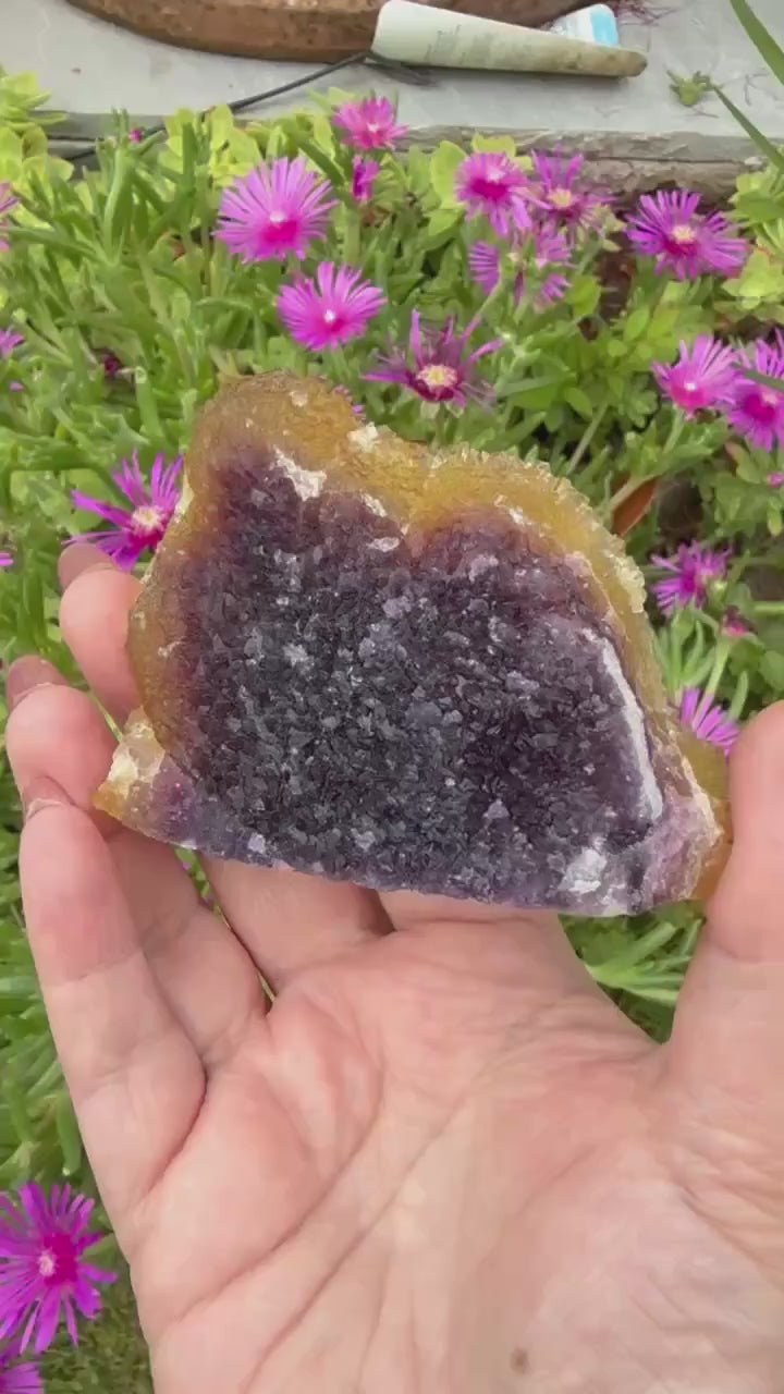 Amazing Yellow and Purple Fluorite Specimen