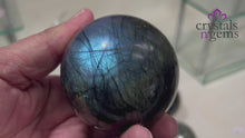 Load and play video in Gallery viewer, Labradorite Sphere
