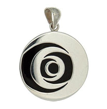 Load image into Gallery viewer, 925 Sterling Silver Black Onyx Crescent  Moon Pendant
