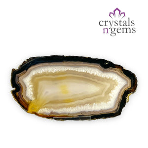 Natural Agate Crystal Slice