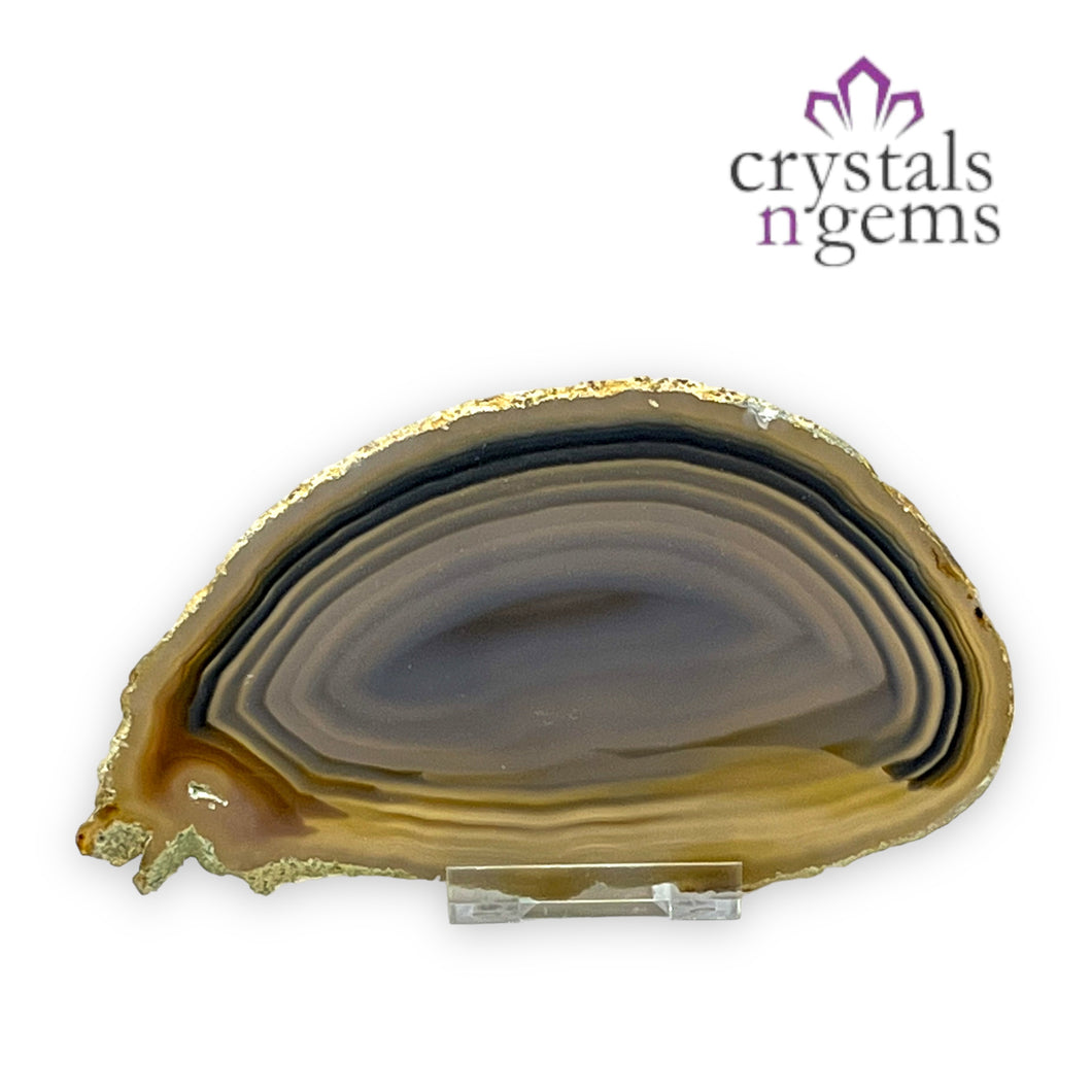Natural Agate Crystal Slice