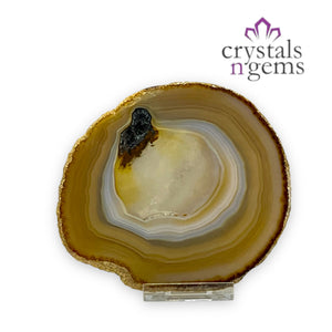 Natural Agate Crystal Slice
