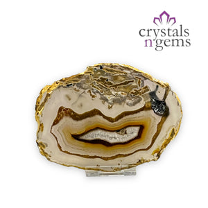 Natural Agate Crystal Slice