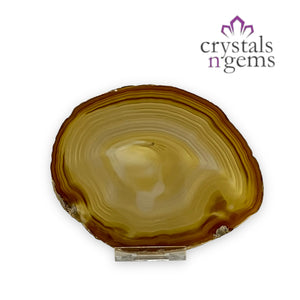 Natural Agate Crystal Slice