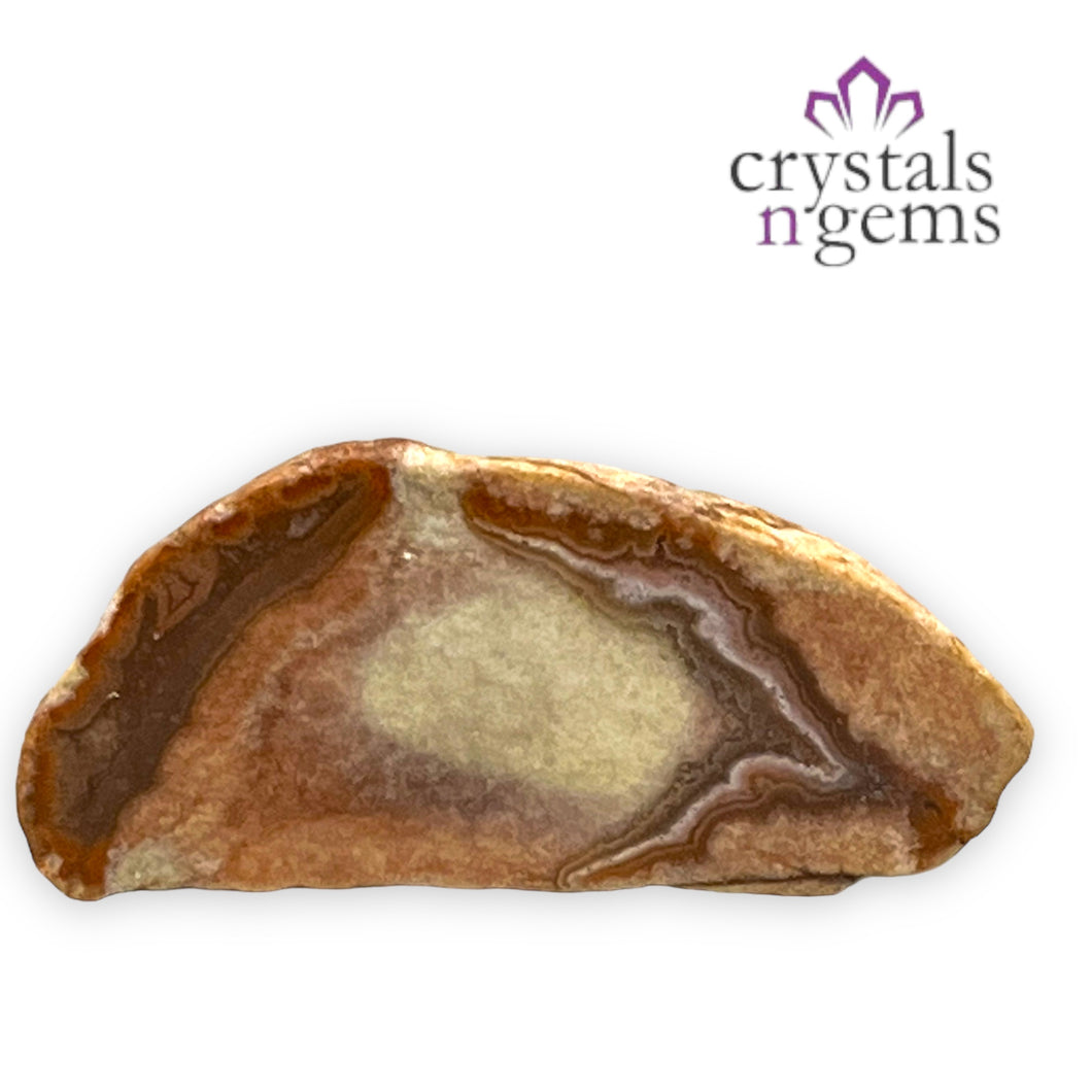 Natural Dulcote Agate Crystal Slice